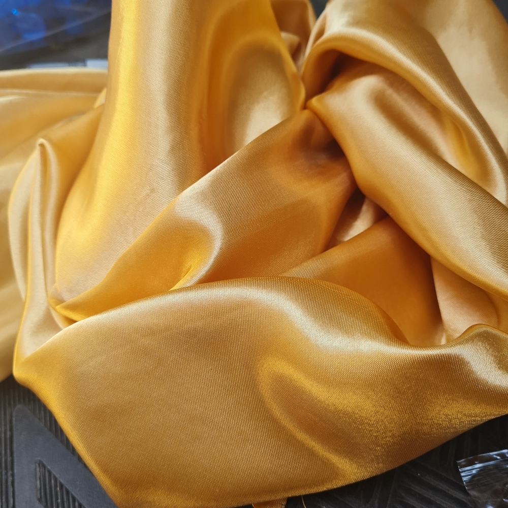 Luxurious Gold Satin Fabric ( Bundle of 10 Yards )